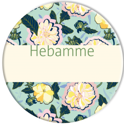 Hebammenbutton »Blume«